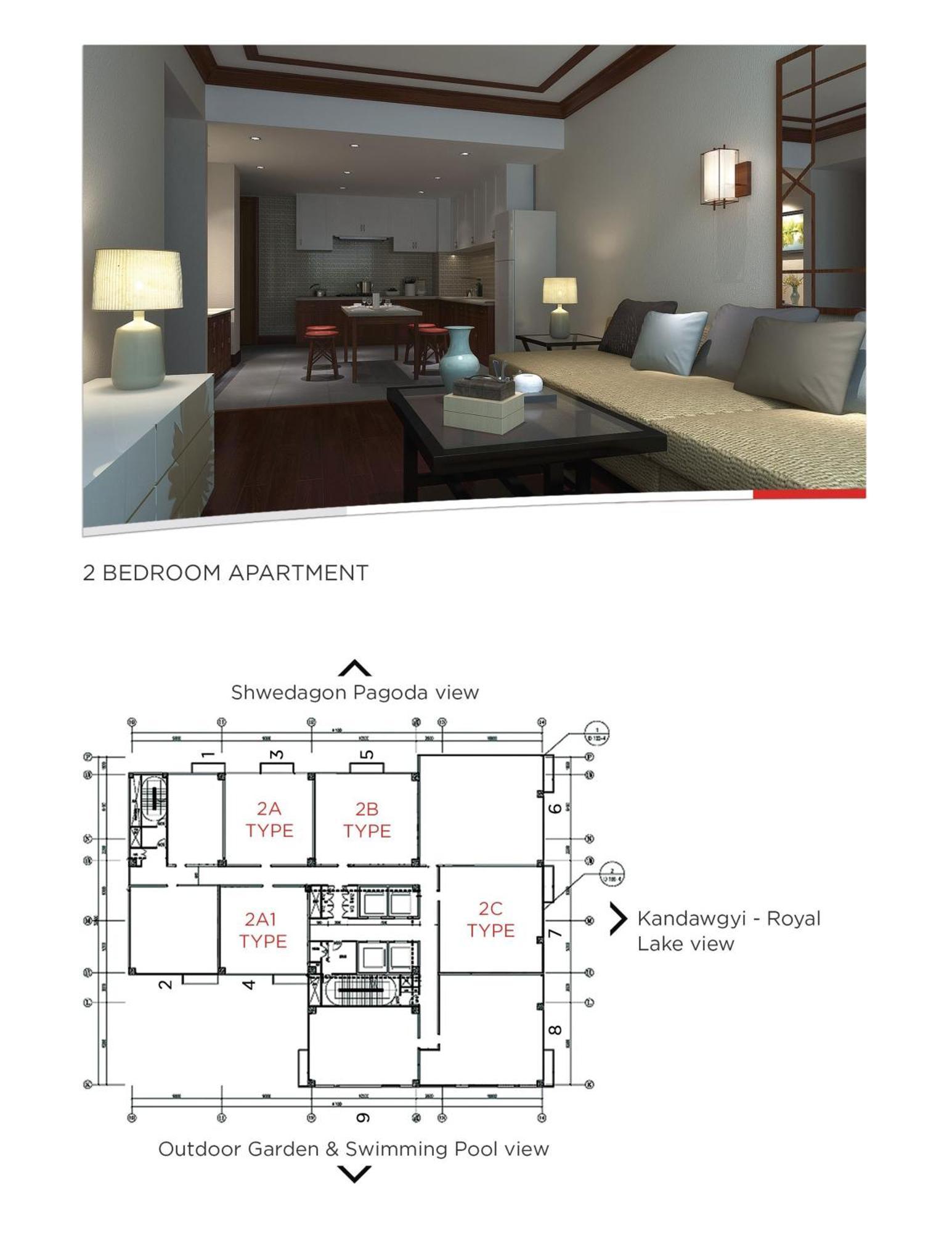 Kantharyar Serviced Apartment Yangon Eksteriør bilde